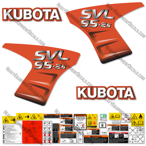 Kubota SVL 95-2S Decal Kit 