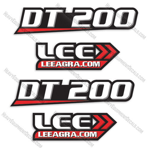 Leeagra DT 200 Decal Kit Diesel Fuel Tank decal kit, decals, dt200, lee, 200, gas