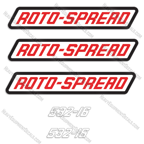 Roto-Spread 532-16 Decal Kit Manure Spreader 6.22, 6.22i, 6.22l, decal kit