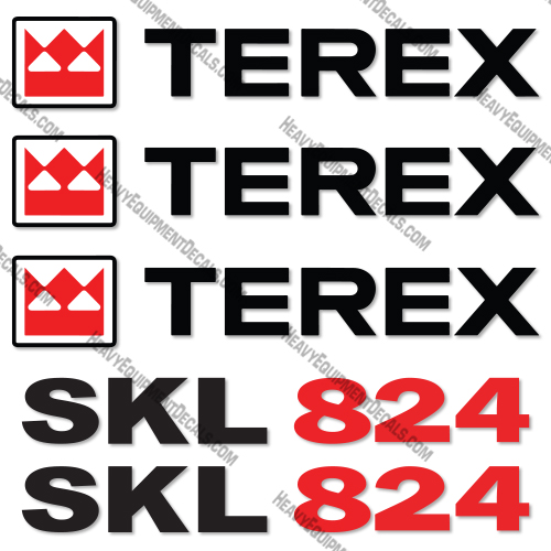 Terex SKL824 Wheel Loader Decal Kit 
