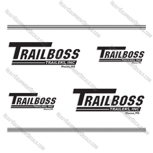 Trailboss Trailers Decal Kit decals, trail, boss
