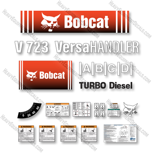  Bobcat V723 Versahandler Decal Kit Telehandler - Aftermarket Kit  
