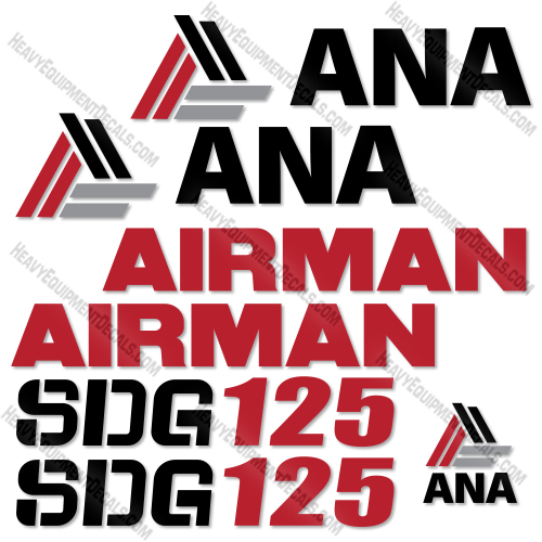 Fits Airman SDG125 Decal Kit Generator 