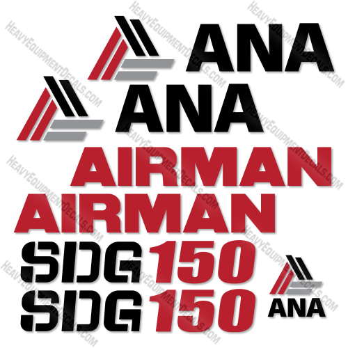 Fits Airman SDG150 Decal Kit Generator  