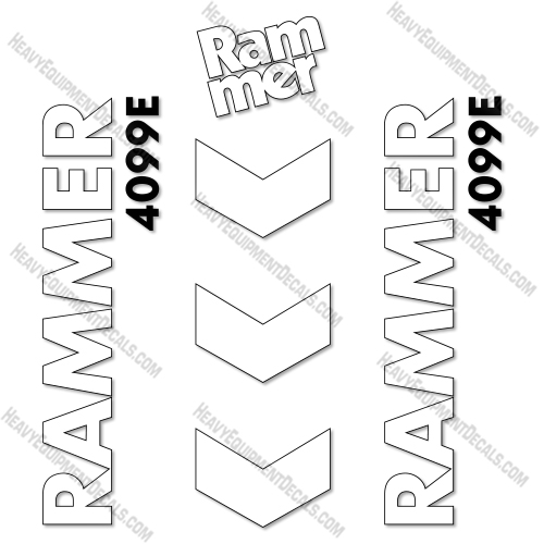 Fits Allied RAMMER 4099E Decal Kit Hammer   decals