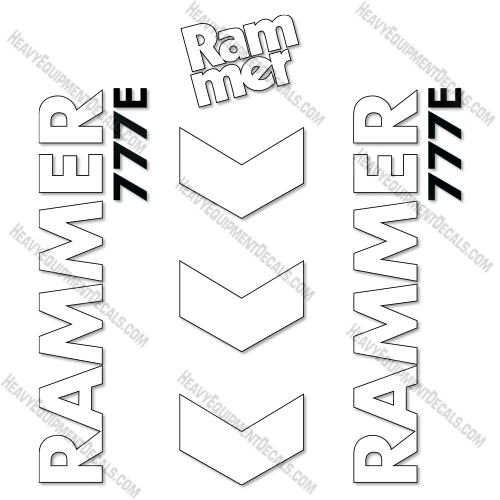 Fits Allied RAMMER 777E Decal Kit Hammer   decal kit