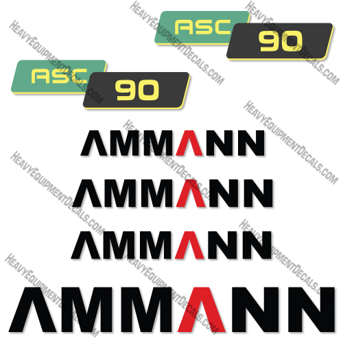 Ammann ASC 90 Decal Kit Compactor - Aftermarket Kit   decal kit, trail eze