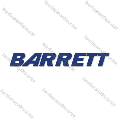 Fits Barrett Pallet Jack Logo Decal Kit Logo 