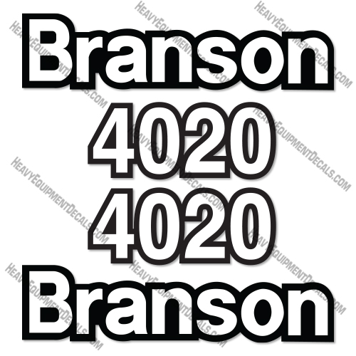 Branson 4020 Decal Kit Front End Loader - Aftermarket Kit 