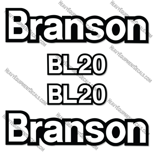 Branson BL20 Decal Kit Front End Loader - Aftermarket Kit  
