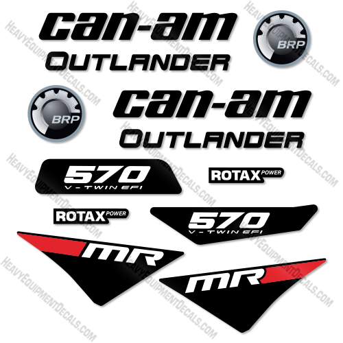 Fits Can-Am Outlander 570 MR Decal Kit ATV 