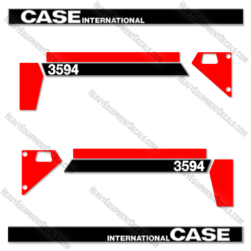 Fits Case International 3594 Style 2 Decal Kit Tractor   case, decal kit