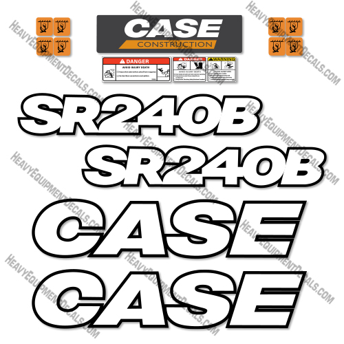Case SR240B Decal Kit Skid Steer - Aftermarket Kit  