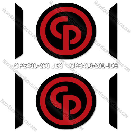 Chicago Pnuematic CPS400-200 JD8 Decal Kit Air Compressor - Aftermarket Kit 