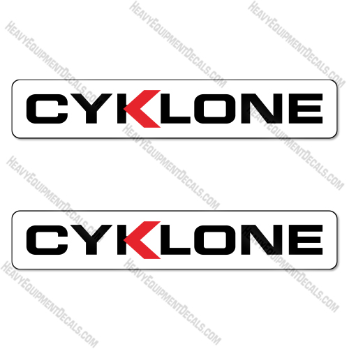 Fits Cyklone Logo Decal Kit Street Vacuum Truck 