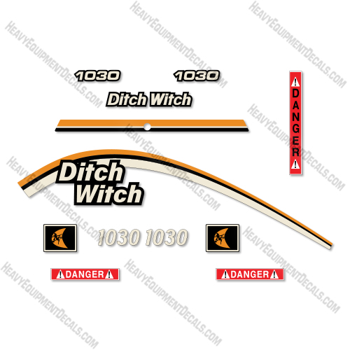 Fits Ditch Witch 1030 Decal Kit Trencher decal kit, ditch-witch, ditchwitch, trencher