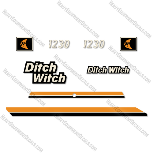 Fits Ditch Witch 1230 Decal Kit Trencher  decal kit, ditch-witch, ditchwitch, trencher