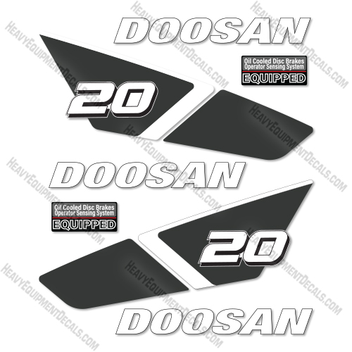 Doosan GC20SC-9 Decal Kit Forklift- Aftermarket Kit - NOT GENUINE OEM    