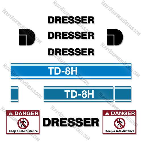 Fits Dresser TD-8H Decal Kit Dozer  