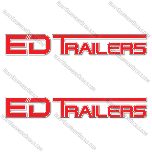 Ed Trailers Logo Decal Kit Trailer - 26 Inches - Aftermarket Kit  decals, decal kit