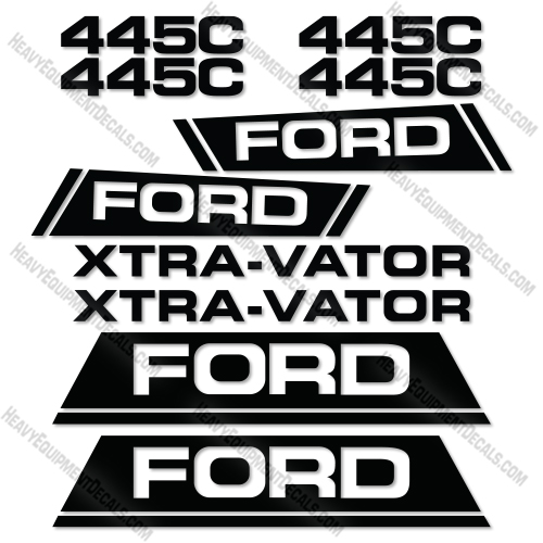Fits Ford 445C Decal Kit Loader Tractor- Style 2 