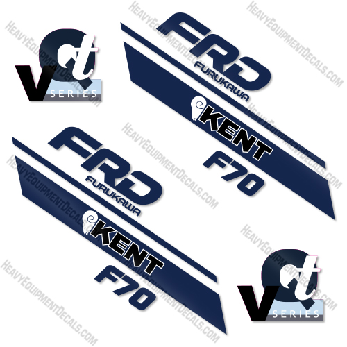 FRD Kent F70 Decal Kit Hydraulic Hammer - Aftermarket Kit 