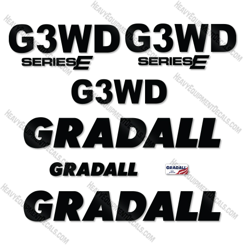 Gradall G3WD Decal Kit Excavator -Aftermarket Kit  decal kit