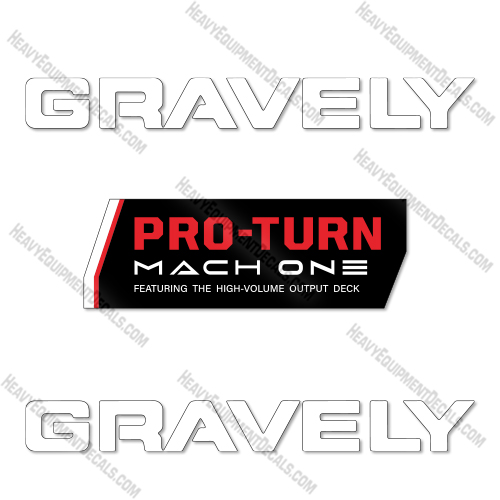 Fits Gravely Mach One  Decal Kit  Mower  