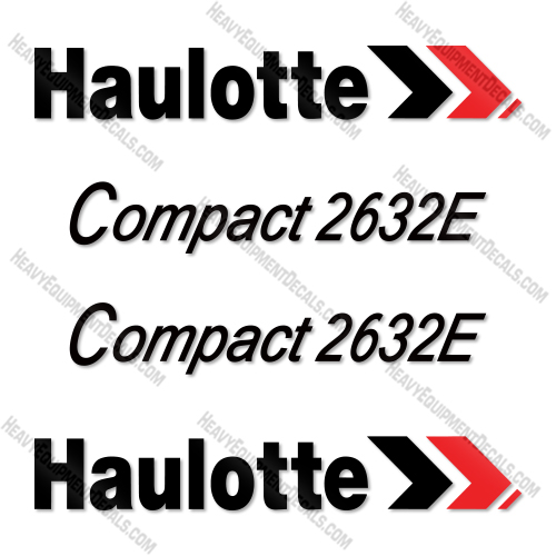 Fits Haulotte COMPACT 2632E Decal Kit Scissor Lift 