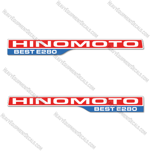 Fits Hinomoto E280 Best Decal Kit Tractor  decal kit