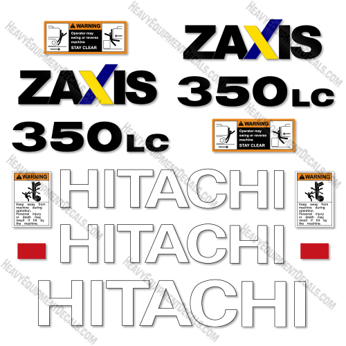 Fits Hitachi ZX350LC-5N Decal Kit Excavator  decal kit,hitachi, zw30
