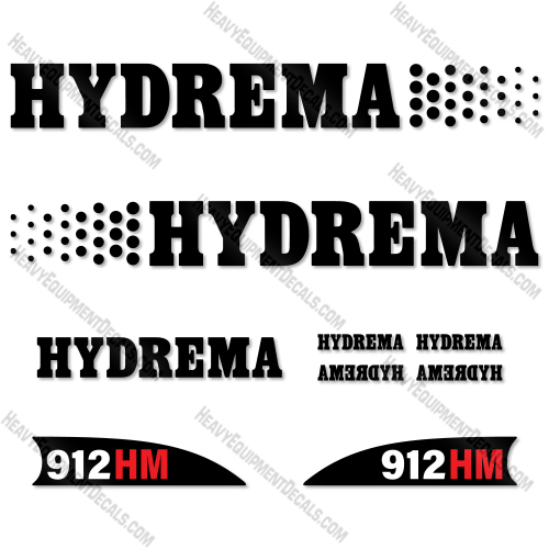 Fits Hydrema 912HM Decal Kit Compact Dump Truck 912, decal kit