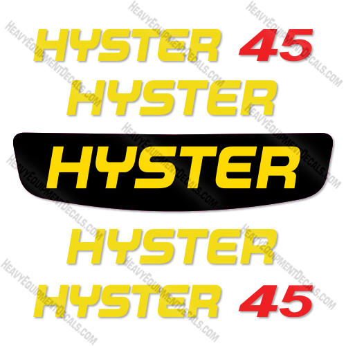 Fits Hyster E45XN Decal Kit Forklift  decal kit