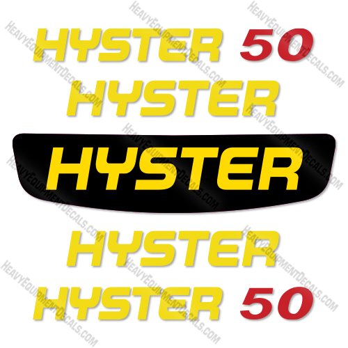 Fits Hyster E50XN Decal Kit Forklift   decal kit