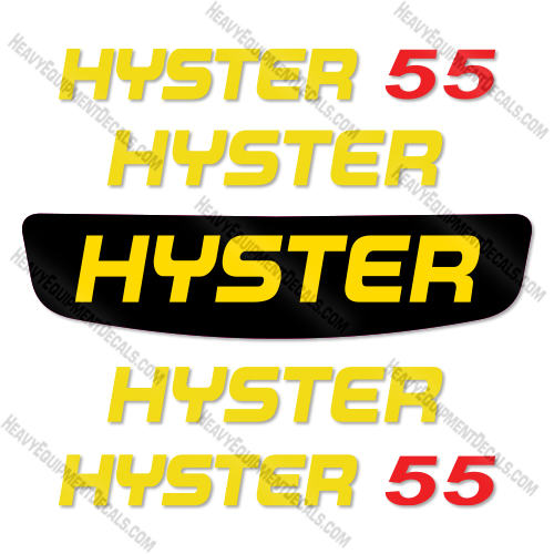 Fits Hyster E55XN Decal Kit Forklift    decal kit