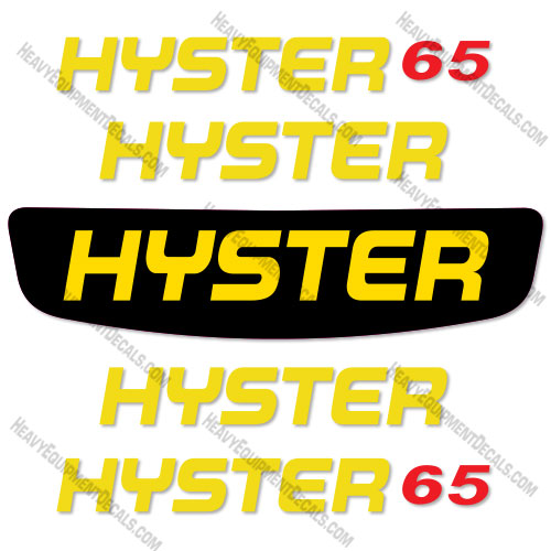 Fits Hyster E65XN-36 Decal Kit Forklift (NO WARNINGS)  decal kit