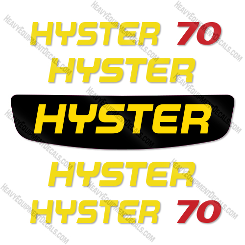 Fits Hyster E70XN-40 Decal Kit Fortis Forklift 70, decal kit