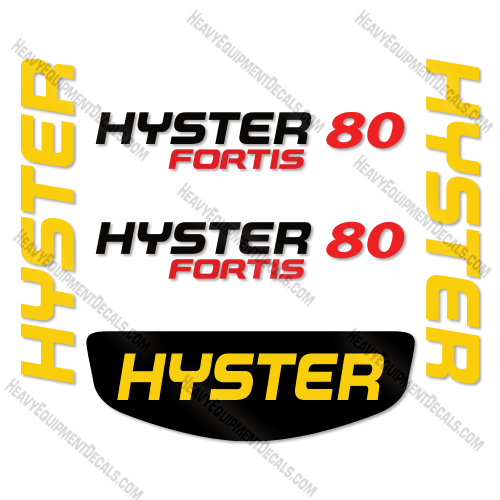Fits Hyster H80FTS Decal Kit Forklift (NO WARNINGS)  decal kit