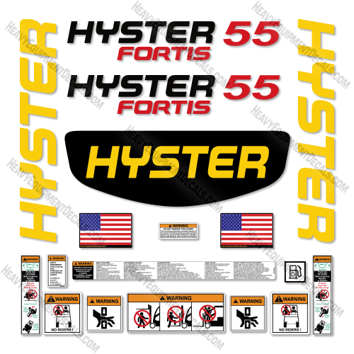 Hyster H55FT Decal Kit Forklift -Aftermarket Kit   
