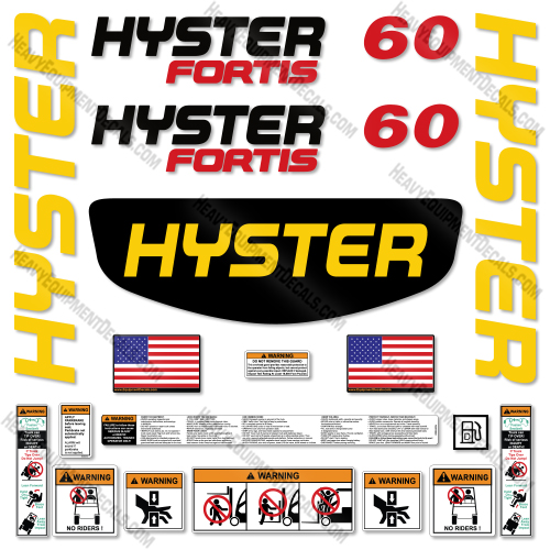 Hyster H60FT Decal Kit Forklift -Aftermarket Kit   