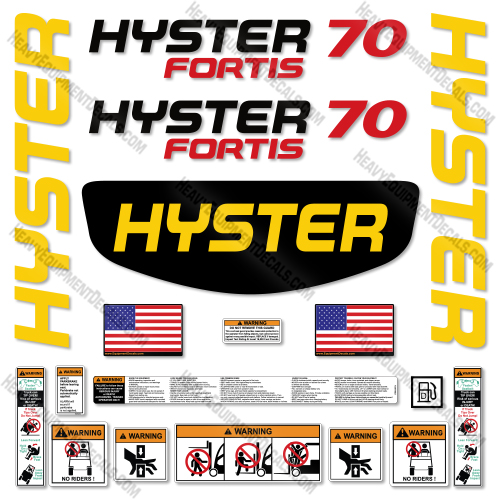 Hyster H70FT Decal Kit Forklift -Aftermarket Kit  