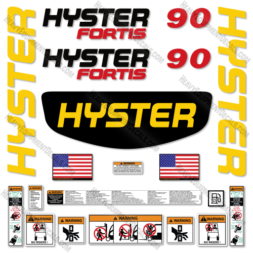 Hyster H90FT Decal Kit Forklift -Aftermarket Kit  