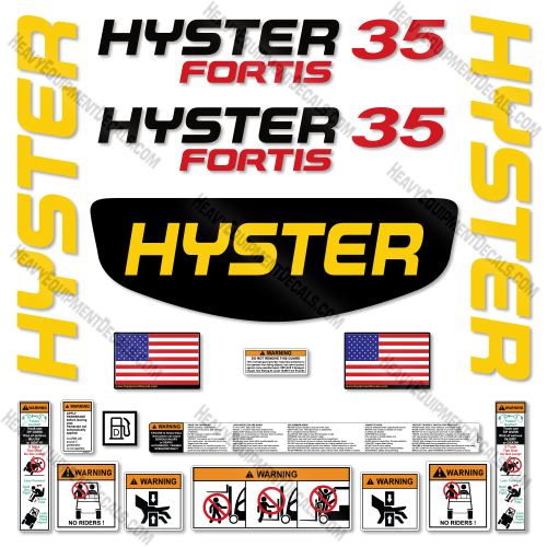 Hyster S35FT Decal Kit Forklift -Aftermarket Kit    