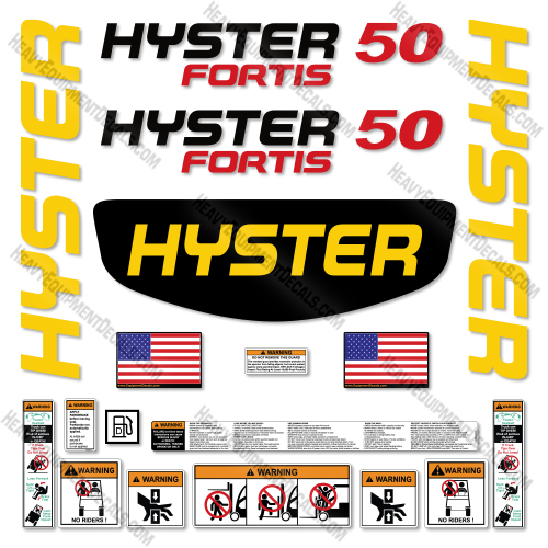Fits Hyster S50FT Decal Kit Forklift -Aftermarket Kit decal kit