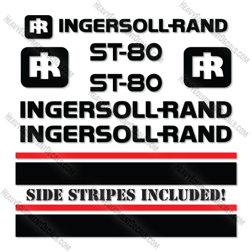 Ingersoll Rand ST80 Decal Kit Compactor - Aftermarket Kit   decal kit, ingersoll, ingersoll-rand, ingersollrand, rand