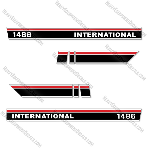 International 1486  Decal Kit Harvester - Style 2 - Aftermarket Kit   decals, decal kit, international