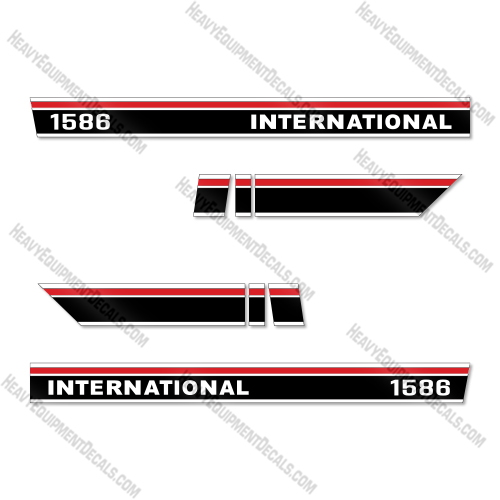International 1586  Decal Kit Harvester - Style 2 - Aftermarket Kit    decals, decal kit, international