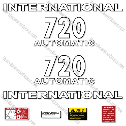 Fits International 720 Decal Kit Plow 720, decal kit, international