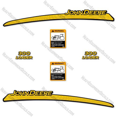 John Deere 300 Decal Kit Loader- Aftermarket Kit  
