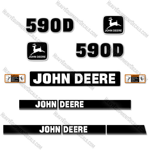 Fits John Deere 590D Decal Kit Excavator decal kit